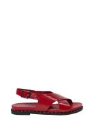 Margotsw Sandal Flate Sandaler Red Sofie Schnoor