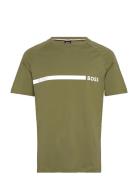 T-Shirt Rn Slim Fit Tops T-shirts Short-sleeved Green BOSS