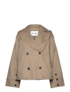 Lr-Katinka Trench Coat Kåpe Beige Levete Room