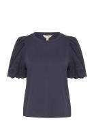 Nahluapw Ts Tops Blouses Short-sleeved Navy Part Two