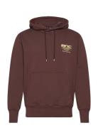 Compact Cotton Mnc Hoody Tops Sweat-shirts & Hoodies Hoodies Brown Mad...