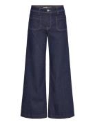 Wideleg Jeans With Pockets Rinse Wash Bottoms Jeans Wide Blue Mango