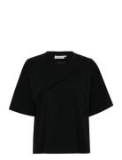 Kbrenee Hole Tee Tops T-shirts & Tops Short-sleeved Black Karen By Sim...