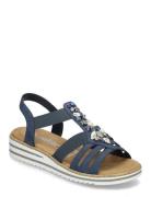 V0649-14 Flate Sandaler Blue Rieker