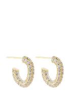 Monaco Pavé Hoops 13 Mm Accessories Jewellery Earrings Hoops Gold By J...