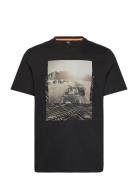 Te_Dunetrace Tops T-shirts Short-sleeved Black BOSS