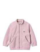 Fleece Jacket Helge Outerwear Fleece Outerwear Fleece Jackets Pink Whe...