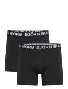 Cotton Stretch Boxer 2P Boksershorts Black Björn Borg