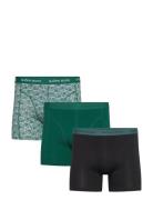 Cotton Stretch Boxer 3P Boksershorts Green Björn Borg