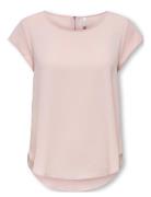 Onlvic S/S Solid Top Noos Ptm Tops Blouses Short-sleeved Pink ONLY