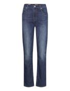 724 High Rise Straight Cool I Bottoms Jeans Straight-regular Navy Levi...