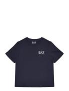 T-Shirt Tops T-shirts Short-sleeved Navy EA7