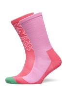 Ragna Hiking Sock 2Pk Sport Socks Regular Socks Pink Kari Traa