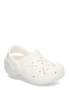 Classic Floral Cut Out Clog T Shoes Clogs White Crocs