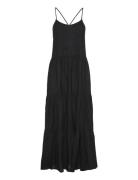 Maxi Linen Dress Maxikjole Festkjole Black Monki