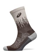 Performance Run Sock Crew Sport Socks Regular Socks Beige Asics