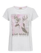 Mmflori O-Ss Tee Tops T-shirts & Tops Short-sleeved White MOS MOSH