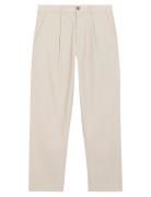 Linen Lyocell Stretch Tapered Bottoms Trousers Formal Cream Calvin Kle...