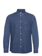 Andrew Classic Denim Shirt Designers Shirts Casual Navy WOOD WOOD