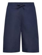 Poplin Shorts W. Drawstring Bottoms Shorts Navy Copenhagen Colors