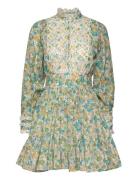 Cotton Slub Mini Dress Designers Short Dress Multi/patterned By Ti Mo