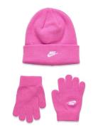 Bh-Beanie Sets Accessories Headwear Hats Beanie Pink Nike