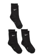 3W-3Pk Crew Sock Sokker Strømper Black Nike