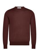 Connor Rws Designers Knitwear Round Necks Brown Tiger Of Sweden
