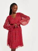 Pieces - Langermede kjoler - Barbados Cherry Flower - Pcmynte Ls Dress...