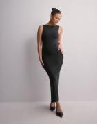 Only - Svart - Onlea S/L Long Slit Dress Jrs Now