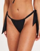 Nelly - Svart - Tie Bikini Panty