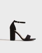 Nelly - Svart - High Block Heel Sandal