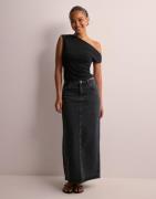 Object Collectors Item - Svart - Objellen Mw Long Denim Skirt Noos