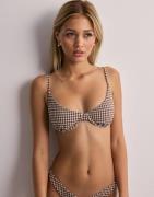 Nelly - Brun - Check Bikini Bra