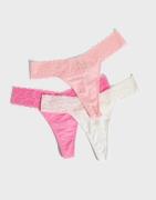 Nelly - Multi/Mønstrete - Lovely Feels Thong 3-pack