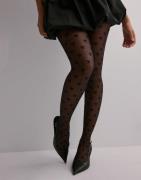 Pieces - Svart - Pcjua Bow Tights