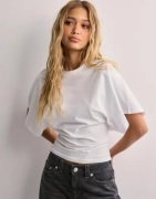 Nelly - Hvit - Round Neck Wide Sleeve Tee