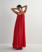 Only - Rød - Onlniki Strap Maxi Dress Wvn