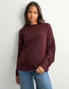 Vero Moda - Rød - Vmboom Ls O-Neck Pullover Ga Noos