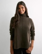 Pieces - Brun - Pcmalou Ls Rollneck Knit Noos Bc