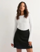 Pieces - Svart - Pcmalou Hw Knit Skirt Pwp Bc