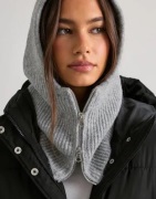 Pieces - Grå - Pcrimi Zip Balaclava Bc