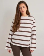 Pieces - Brun - Pcmila Ls Loose Tee Jrs Noos Bc