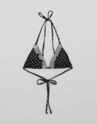 Nelly - Svart - Lace Decore Bikini Triangle