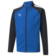 teamLIGA Training Jacket Jr Electric Blue Lemonade-Puma Black