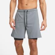 Nike Løpeshorts Unlimited Woven 7" 2-i-1 - Grå