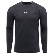 Nike Pro Warm Crew - Sort/Hvit Langermet