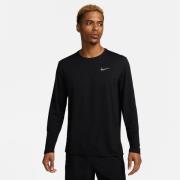 Nike Løpetrøye Dri-FIT UV Miler L/E - Sort/Sølv