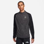 Nike Løpetrøye Dri-FIT Trail Midlayer HZ - Grå/Sort/Hvit