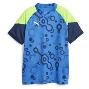 PUMA Trenings T-Skjorte IndividualCUP Gear Up - Persian Blue/Grønn Bar...